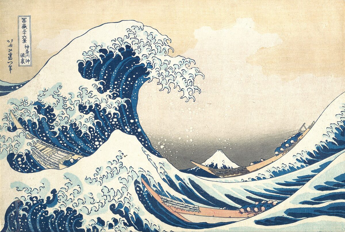Kanagawa'da Büyük Dalga — Katsushika Hokusai
